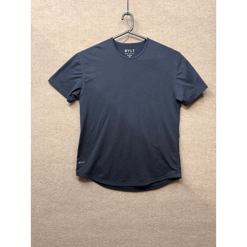 BYLT Basics Drop Cut SS Navy Blue Curved Hem T-Shirt‎ Mens XL DC_SS_NVY_XL